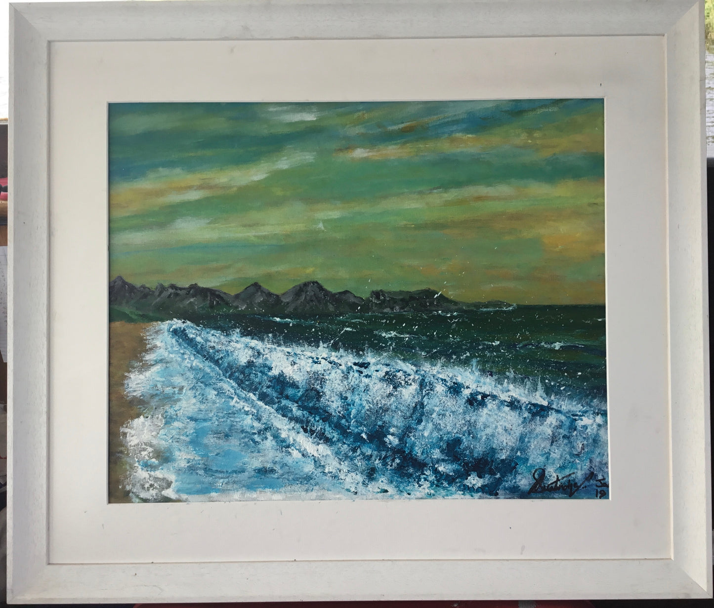 The Meeting of Ocean and Kerry Mountains at Dusk