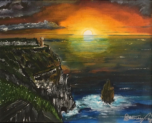 Cliffs of Moher at sunset